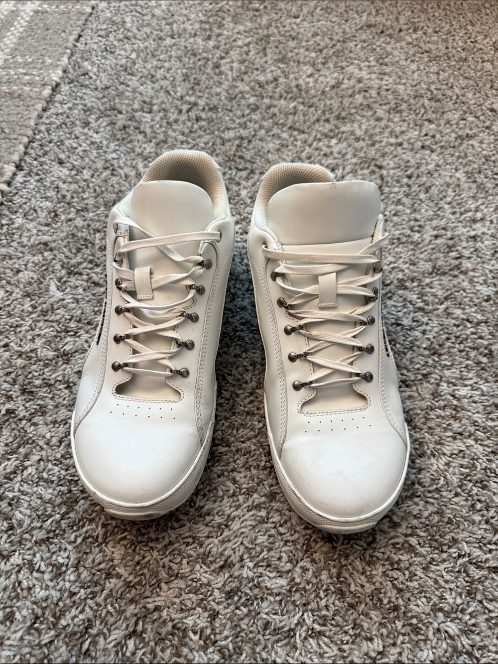 Saint Laurent White Leather Low-Top Sneakers